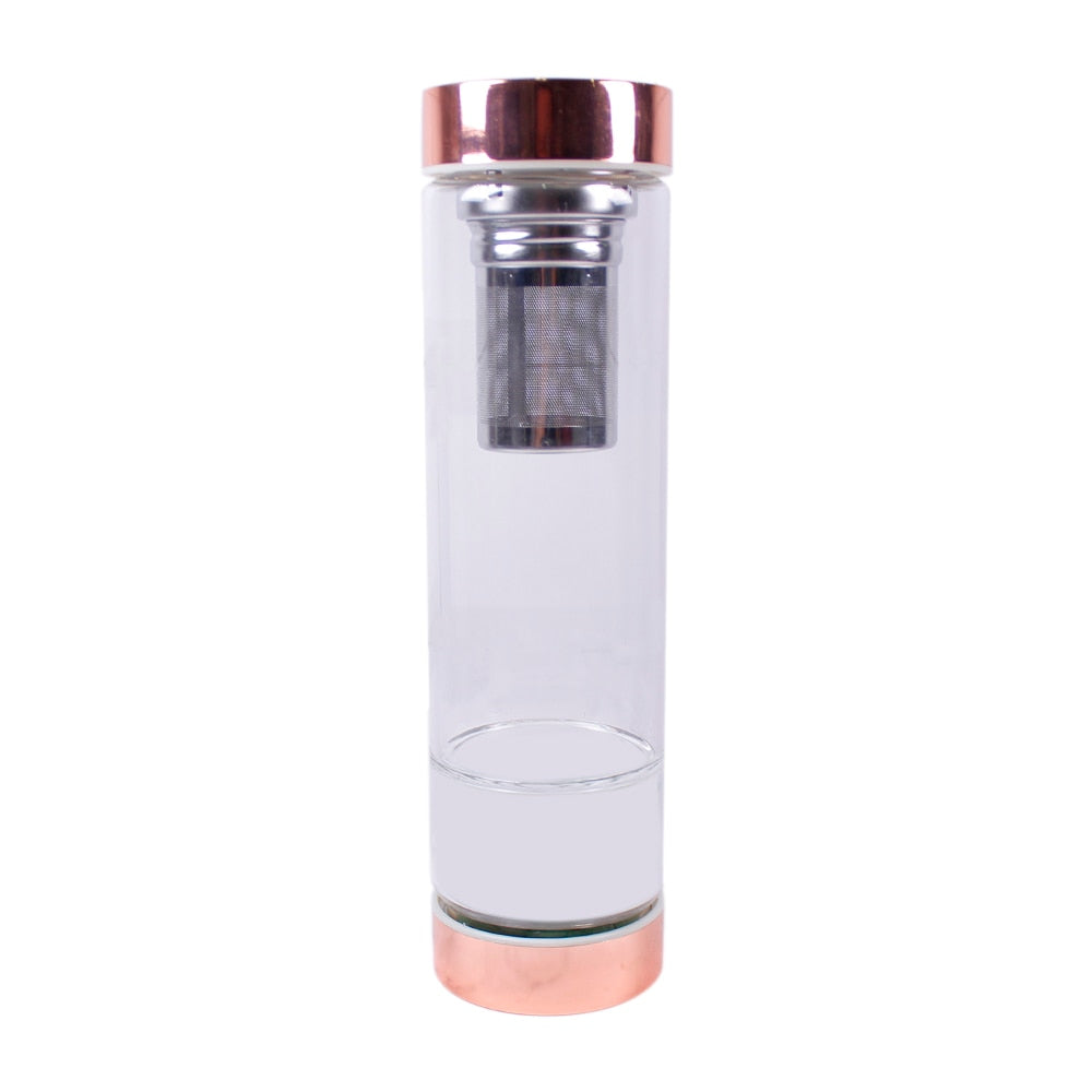 Crystal Glass Water Bottle